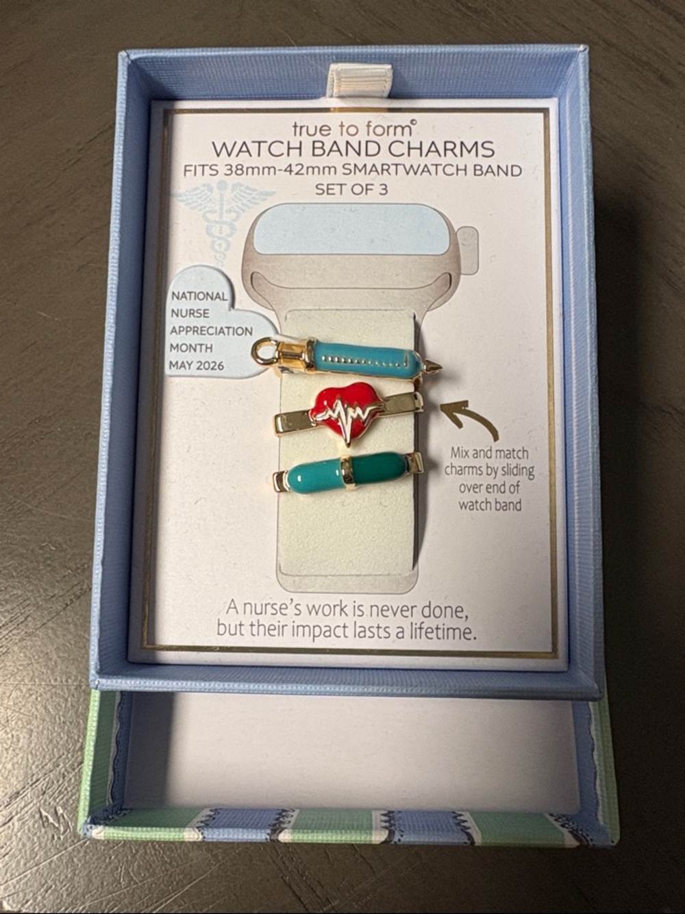 Nurse Appreciation Watch Band Charms